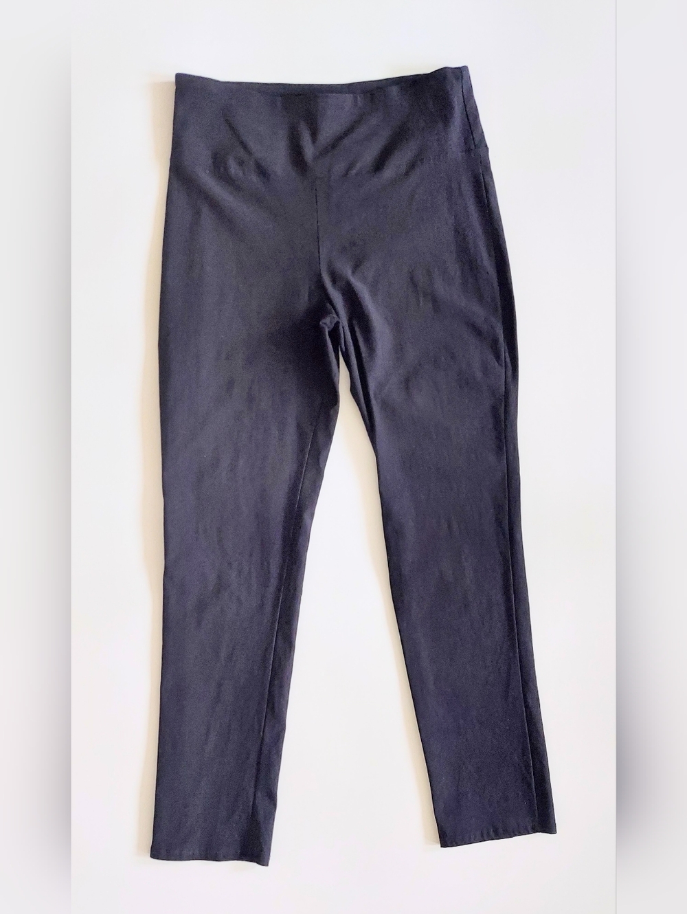 Hybrid & Company High Rise Pull On Black Ankle Pants Black Size XL
